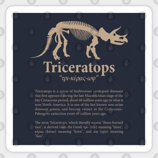 Science Museum Treceratops Sticker by RetroFreak